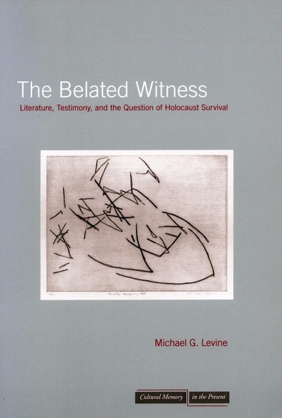 Cover of The Belated Witness by Michael G. Levine