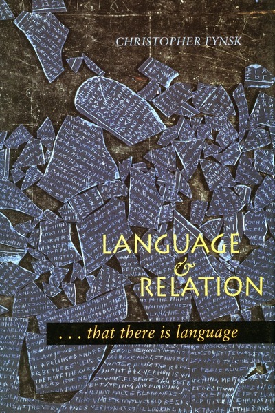 Cover of Language and Relation by Christopher Fynsk